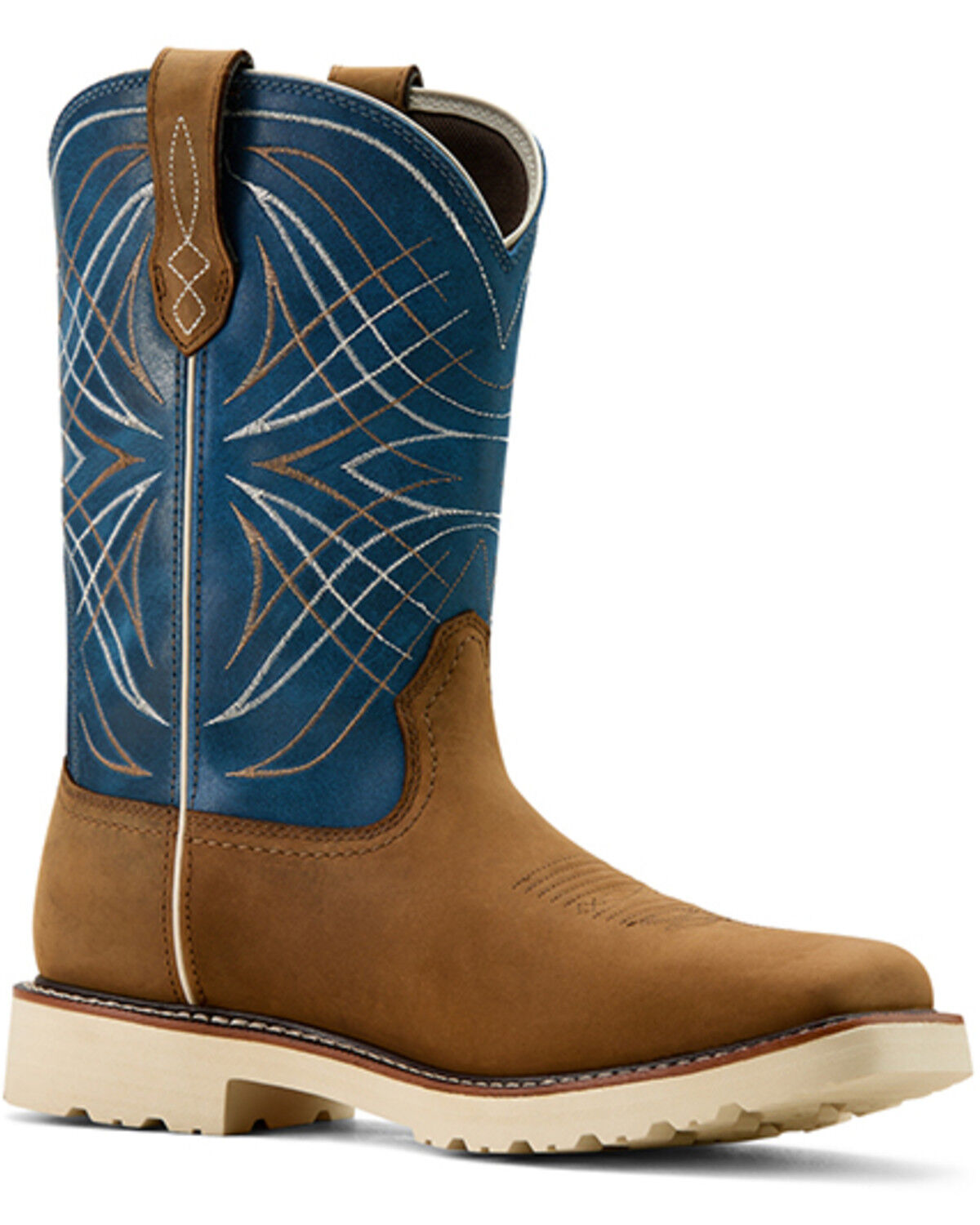 Ariat Men's Activator Waterproof Work Boots - Soft Toe, Brown, hi-res
