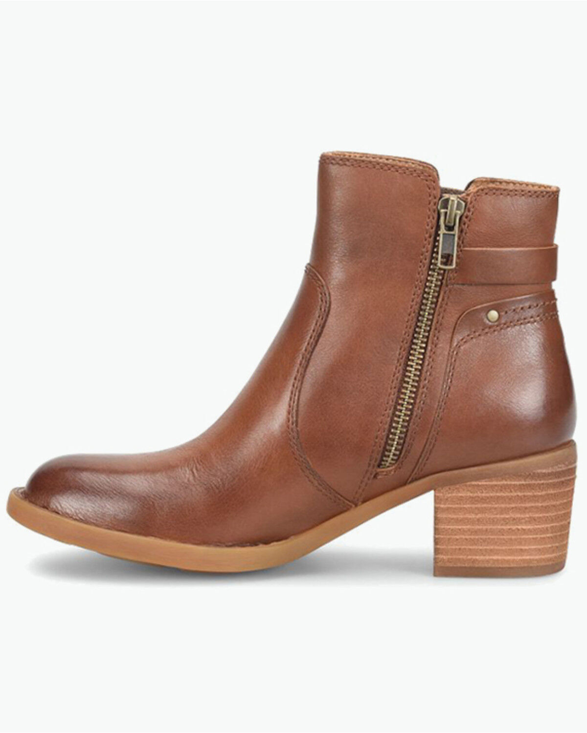 Image #3 - Born Women's Reis Western Booties - Round Toe, Brown, hi-res
