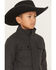 Image #2 - Urban Republic Boys' Military Jacket, Charcoal, hi-res