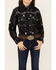 Image #3 - Cowgirl Hardware Girls' Skull Southwestern Print Long Sleeve Snap Western Shirt , Black, hi-res