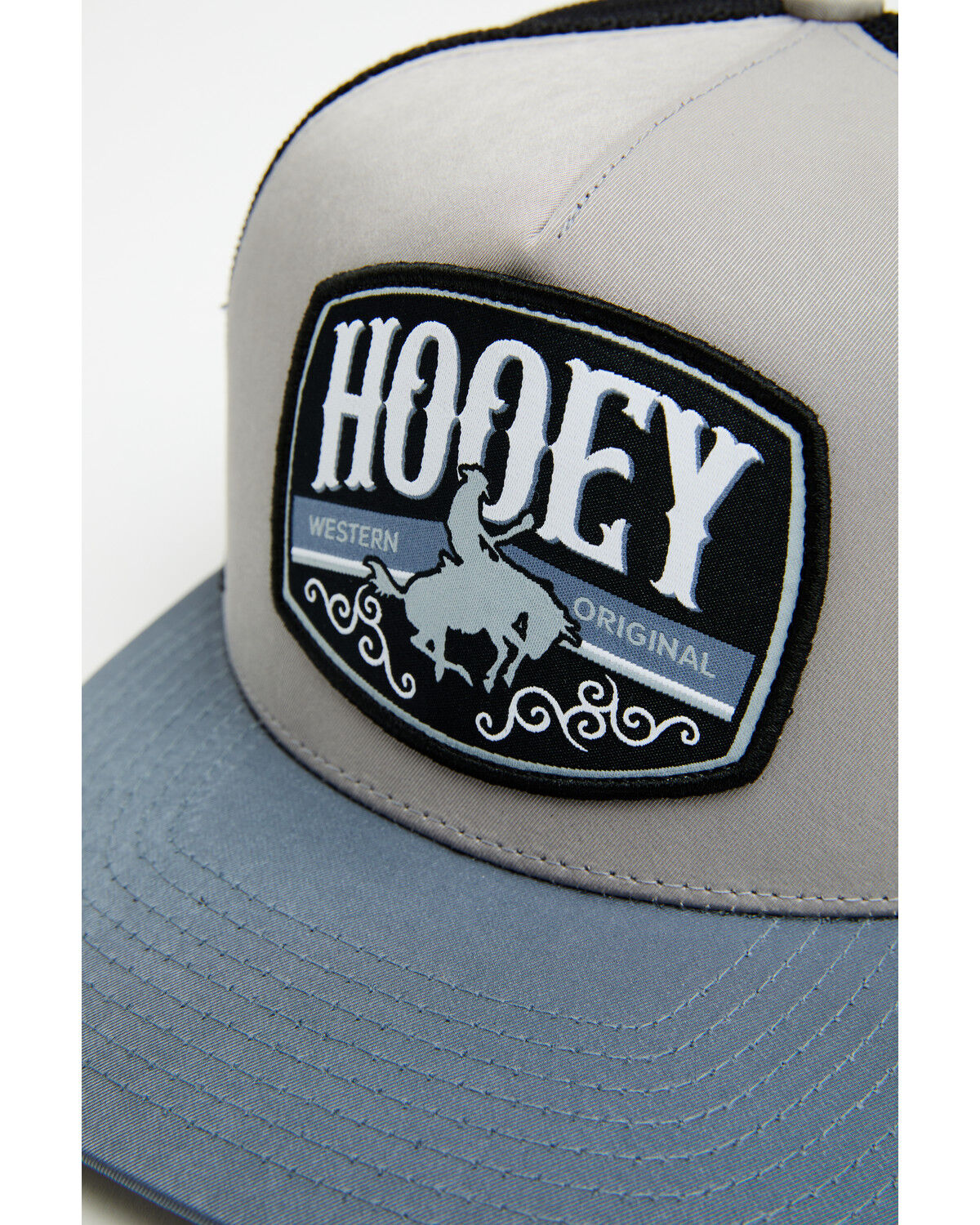 Image #2 - Hooey Men's Salado Logo Trucker Cap, Black/grey, hi-res
