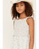 Image #2 - Hayden Girls' Ditsy Floral Print Smocked Dress, Off White, hi-res