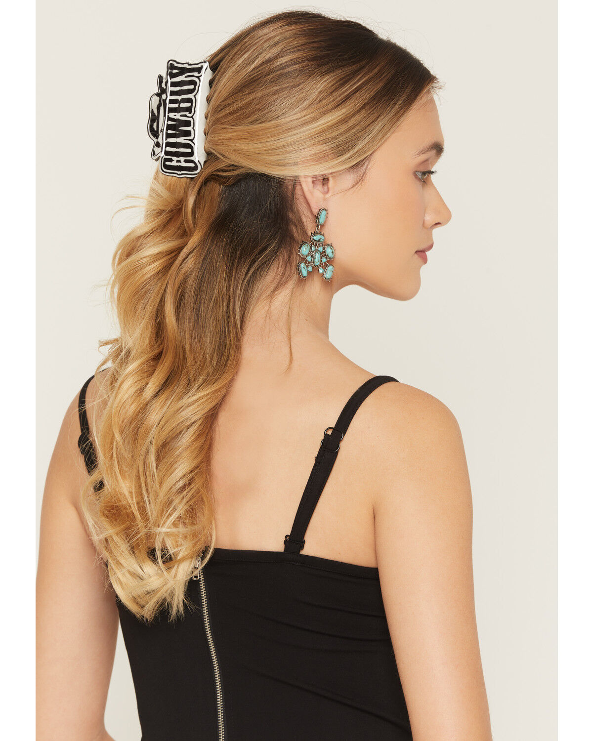 Image #1 - Idyllwind Women's Windsor Cowboy Hat Claw Clip, Black, hi-res