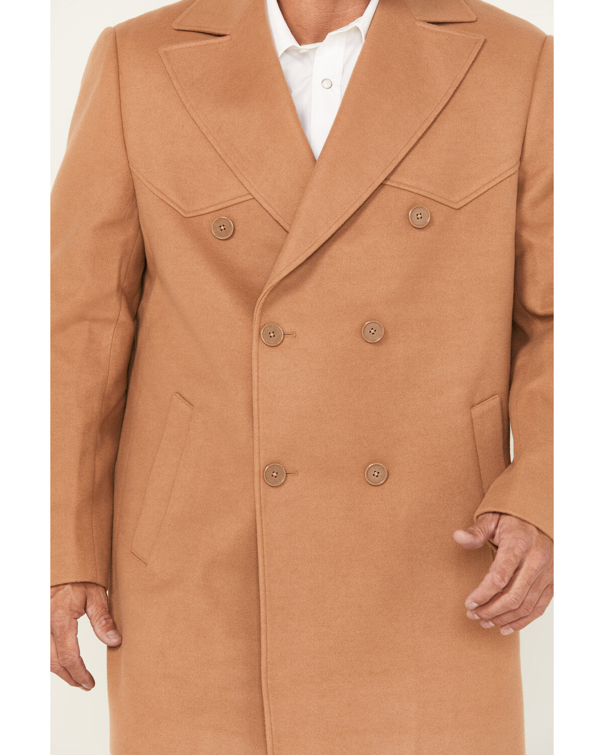 Image #3 - Cody James Black 1978&reg; Men's Men's Alpine Wool Dress Coat, Tan, hi-res
