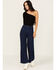 Image #1 - Rolla's Women's Dark Wash High Rise Wide Leg Sailor Stretch Jeans, Dark Wash, hi-res
