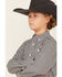 Image #2 - Ariat Boys' Pro Jayden Gingham Long Sleeve Button-Down Western Shirt, Black, hi-res