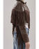 Image #2 - Azalea Wang Women's Reece Faux Leather Fringe Cropped Jacket, Brown, hi-res