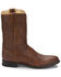 Image #2 - Justin Men's Classics Deerlite Roper Western Boots - Medium Toe, Chestnut, hi-res