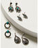 Image #3 - Idyllwind Women's Clermont Antique Earring Set - 8 Piece , Silver, hi-res