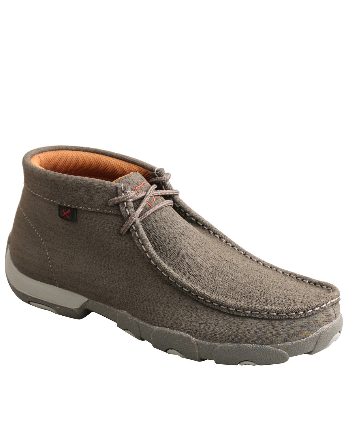 Twisted X Men's Chukka Driving Shoes - Moc Toe, Grey, hi-res