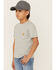 Image #2 - Carhartt Little Boys' Solid Short Sleeve Pocket T-Shirt , Grey, hi-res