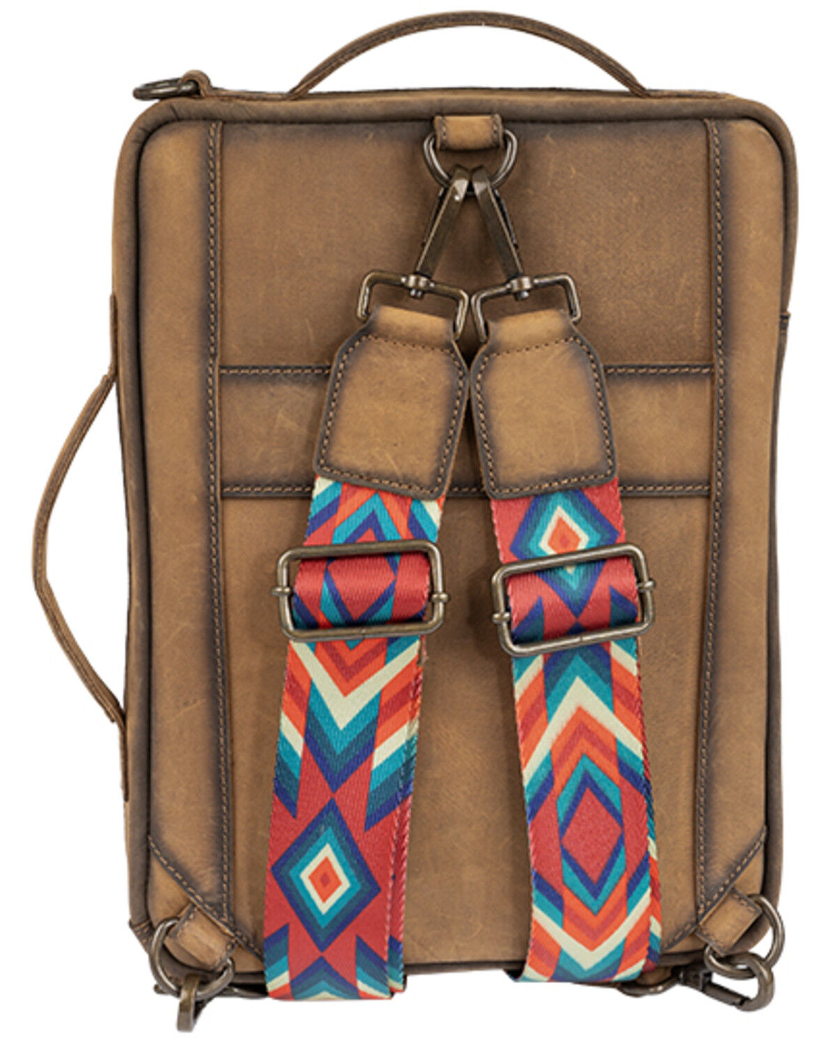Image #5 - STS Ranchwear by Carroll Baroness Basic Bliss Shiloh Messenger Backpack, Brown, hi-res