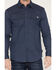 Image #3 - Cody James Men's FR Medora Print Long Sleeve Snap Stretch Western Work Shirt, Navy, hi-res
