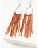 Image #1 - Idyllwind Women's Valona Fringe Earrings, Brandy Brown, hi-res