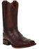 Image #1 - Dan Post Men's Akers Western Boots - Broad Square Toe, Cognac, hi-res