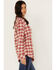 Image #2 - Idyllwind Women's Plaid Print Roby Shirt, Brandy Brown, hi-res
