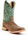 Image #1 - Justin Men's Fergus Roughout Performance Western Boots - Square Toe, Chocolate, hi-res