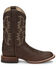 Image #2 - Justin Men's Western Boot - Round Toe, Brown, hi-res