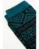 Image #2 - Shyanne Women's Southwestern Coolmax Single Pack Socks, Black, hi-res