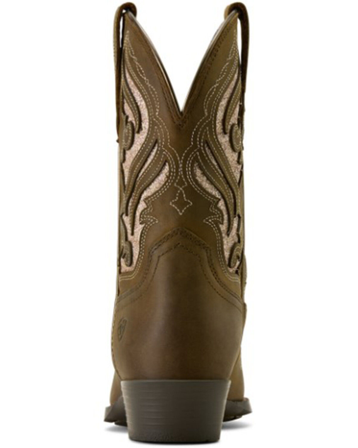 Image #5 - Ariat Girls' Fashion Bliss Inlay Western Boots - Snip Toe, Brown, hi-res