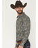 Image #2 - Gibson Trading Co Men's Last Call Paisley Print Long Sleeve Butt-Down Western Shirt - Big, Black, hi-res