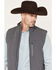 Image #2 - Cody James Men's Estacado Solid Concealed Carry Softshell Vest - Tall, Charcoal, hi-res