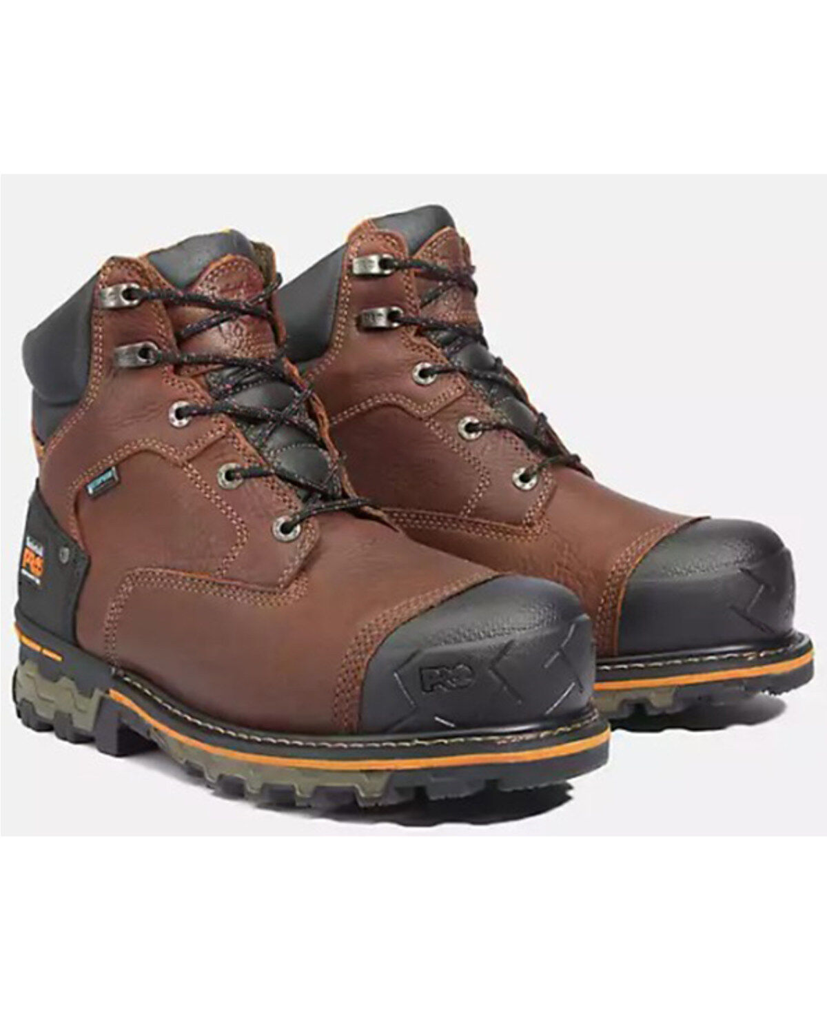 Image #1 - Timberland PRO Men's Boondock 6" Insulated Work Boots - Composite Toe, Brown, hi-res