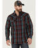 Image #1 - Moonshine Spirit&reg; Men's Fire Starter Large Plaid Long Sleeve Snap Western Shirt, Red, hi-res