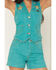 Image #3 - Wrangler X Lainey Wilson Women's Denim Horseshoe Vest, Turquoise, hi-res