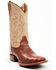 Image #1 - Shyanne Women's Olivia Exotic Ostrich Quill Western Boots - Broad Square Toe, Brown, hi-res