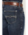 Image #4 - Ariat Men's M4 Harlan Landon Dark Wash Relaxed Straight Stretch Denim Jeans, Dark Wash, hi-res