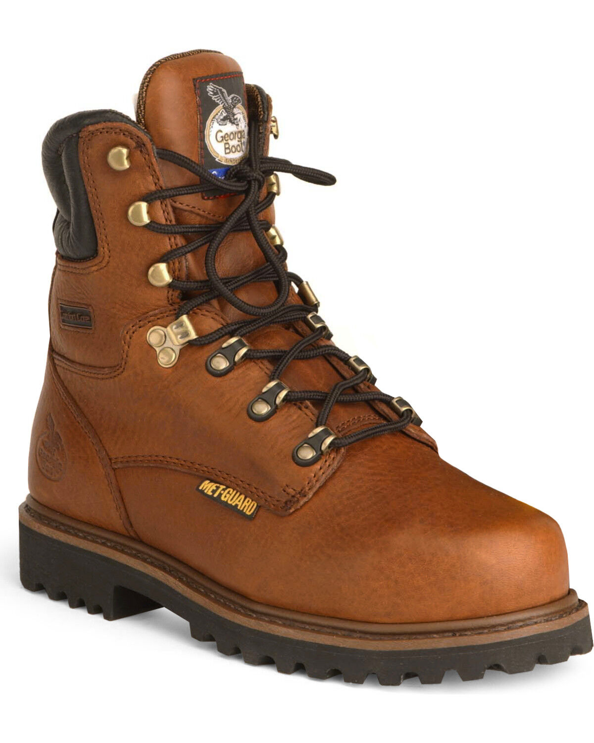 Image #1 - Georgia Men's Steel Toe Metatarsal Guard Work Boots, Briar, hi-res