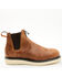 Image #2 - Hawx Men's Crazy Horse Wedge Chelsea Work Boots - Composite Toe, Brown, hi-res