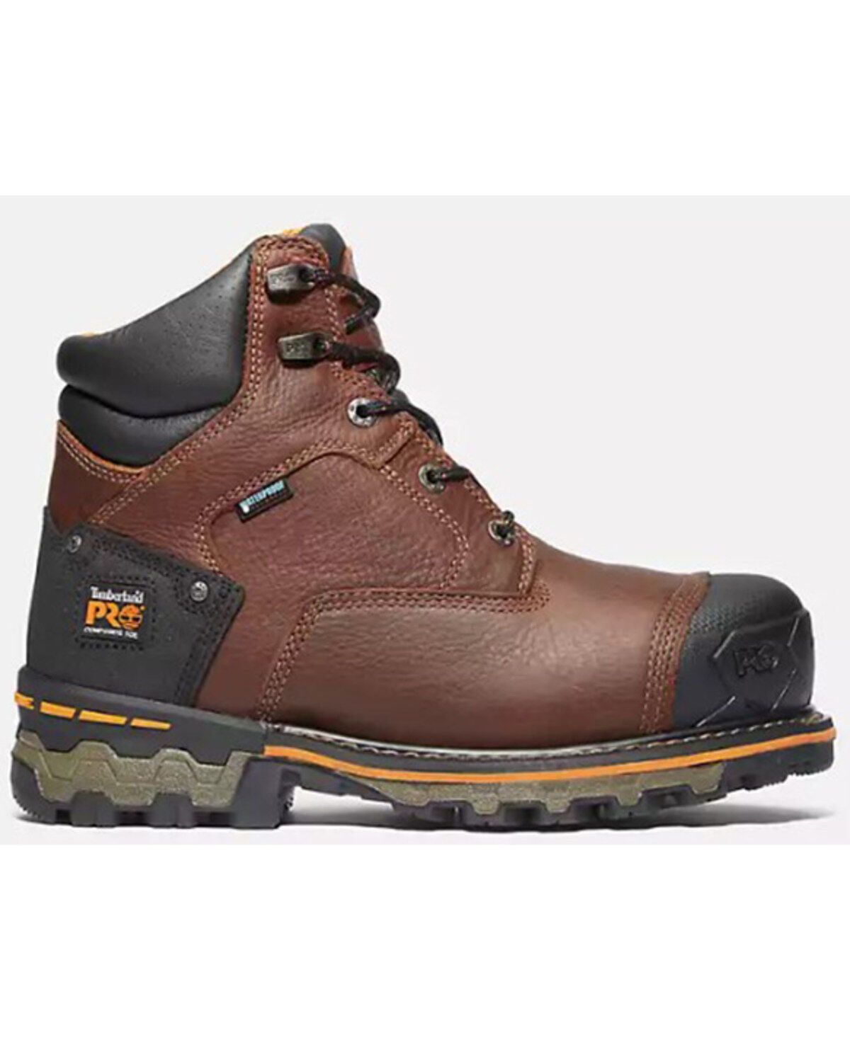 Image #2 - Timberland PRO Men's Boondock 6" Insulated Work Boots - Composite Toe, Brown, hi-res