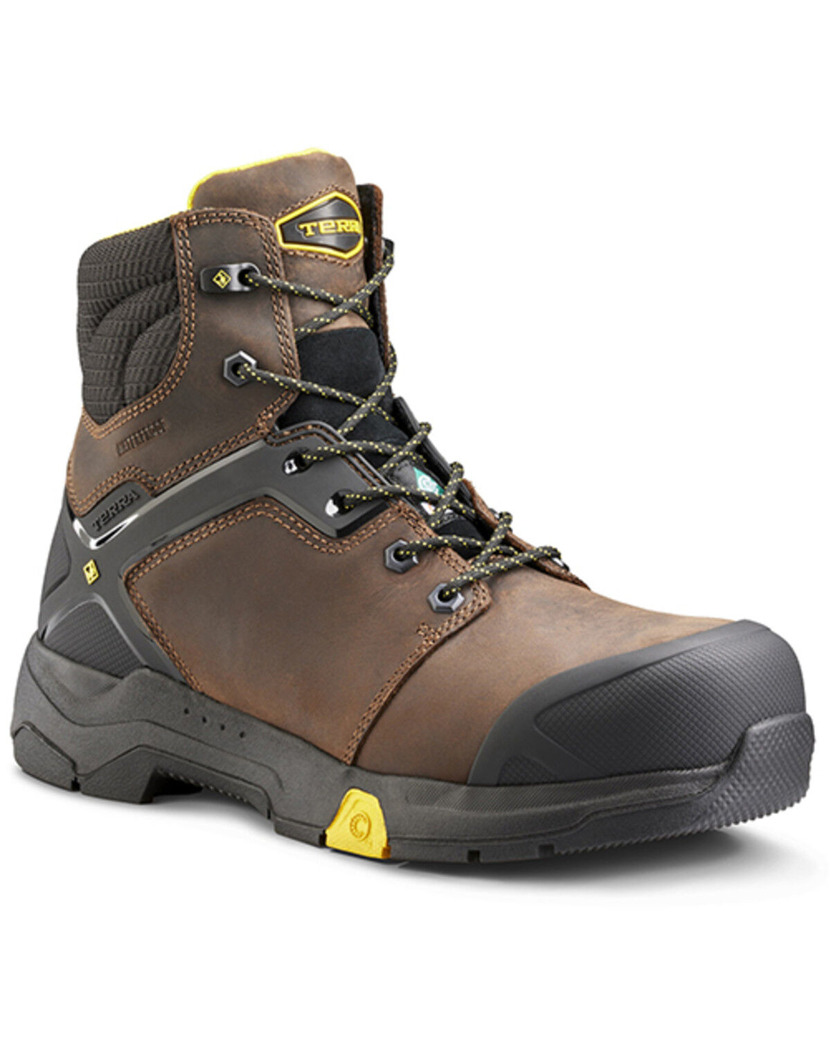 Kodiak Men's 6" Terra Carbine Waterproof Work Boots - Composite Toe, Brown, hi-res
