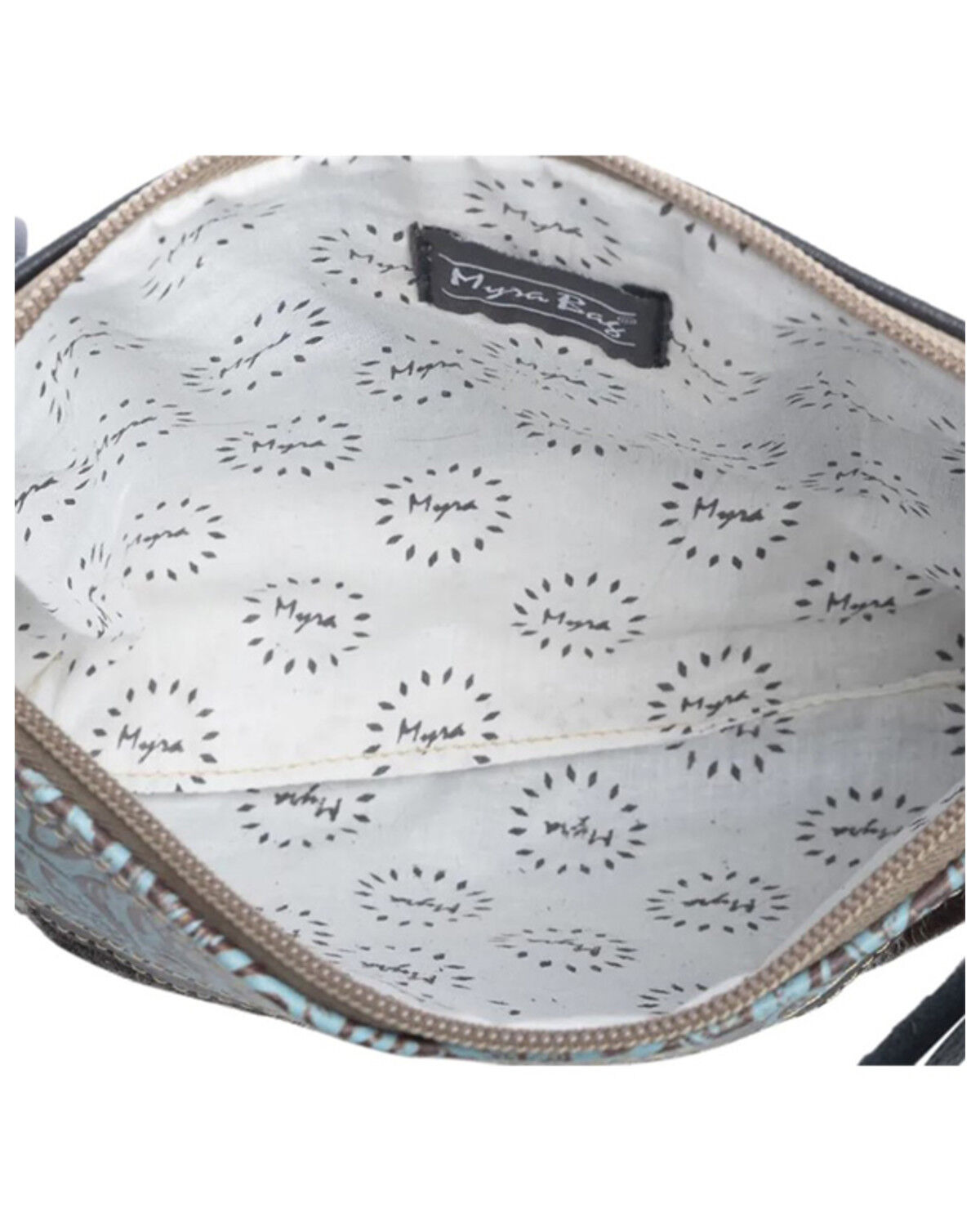 Image #3 - Myra Bag Women's Mescalaro Hill Hairon Crossbody Bag, Black/white, hi-res