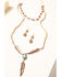 Image #4 - Shyanne Women's Desert Dreams Multi Layer Feather Jewelry Set, Rust Copper, hi-res