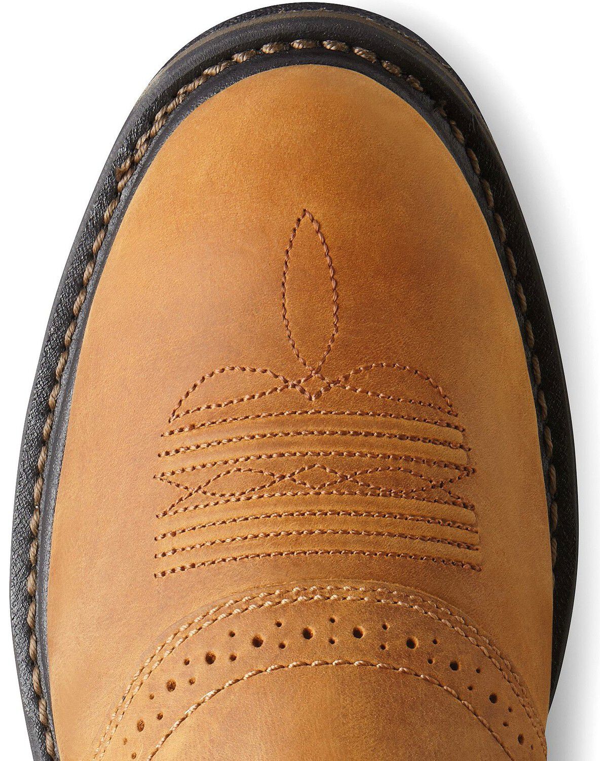 Image #2 - Ariat Men's H20 WorkHog&reg; Work Boots - Composite Toe, Aged Bark, hi-res