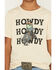 Image #3 - Sable Sky Boys' Howdy Frog Short Sleeve Graphic T-Shirt, Sand, hi-res