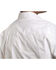 Image #3 - Stetson Men's White Solid Long Sleeve Western Shirt , White, hi-res