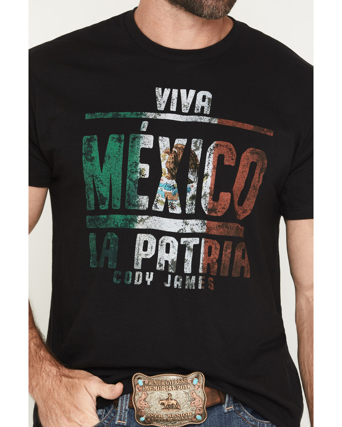 Image #3 - Cody James Men's Viva Mexico Short Sleeve Graphic T-Shirt, Black, hi-res