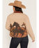 Image #1 - Shyanne Women's Briarwood Horse Graphic Canvas Jacket, Taupe, hi-res