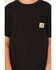 Image #3 - Carhartt Boys' Solid Short Sleeve Pocket T-Shirt , Black, hi-res