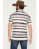 Image #4 - Rock & Roll Denim Men's Southwestern Striped Short Sleeve Button-Down Polo, Natural, hi-res