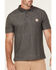 Image #3 - Carhartt Men's Loose Fit Midweight Short Sleeve Button-Down Polo Shirt , Heather Grey, hi-res