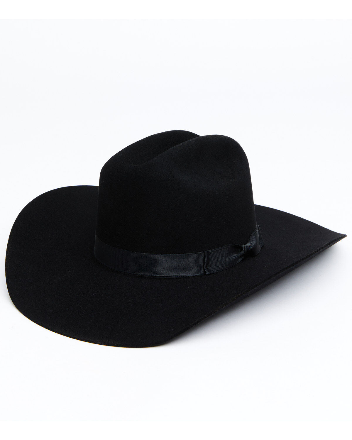 Serratelli 6X Felt Cowboy Hat, Black, hi-res