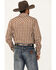 Image #4 - Cody James Men's Reverent Plaid Print Long Sleeve Snap Western Shirt, Rust Copper, hi-res