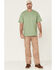 Image #2 - Hawx Men's Solid Loden Force Heavyweight Short Sleeve Work Pocket T-Shirt , Loden, hi-res