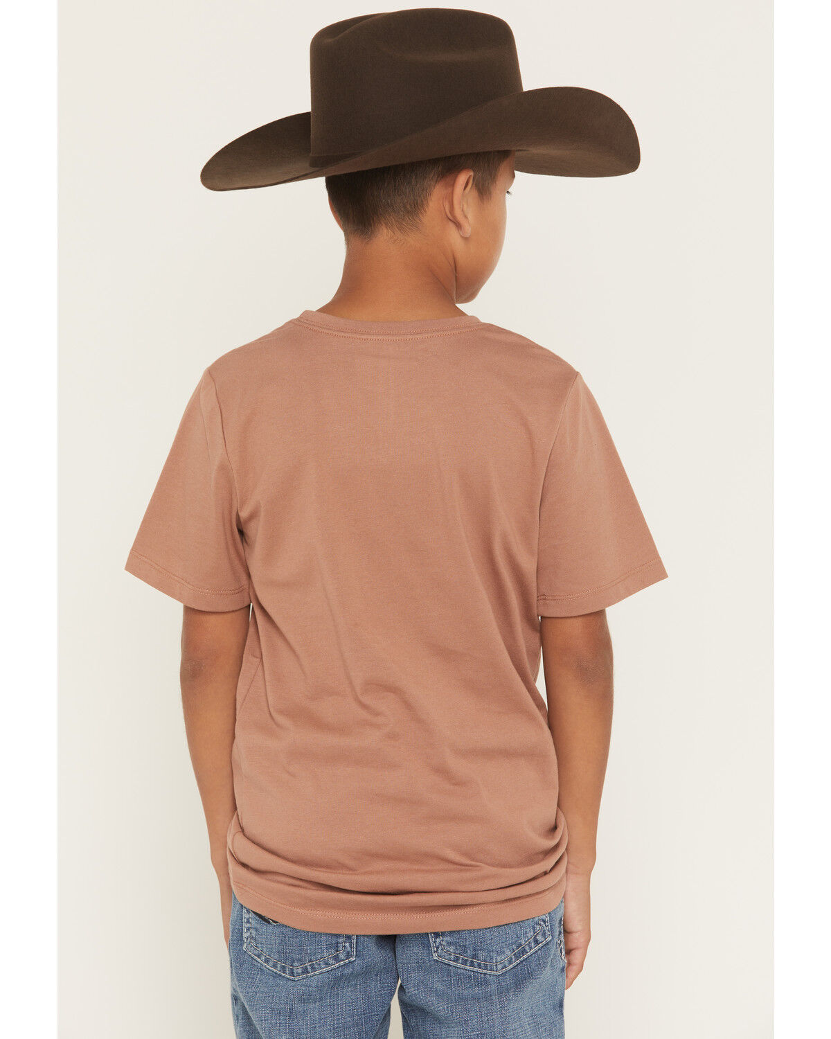 Image #4 - Sable Sky Boys' Horse Rider Short Sleeve Graphic T-Shirt, Brown, hi-res