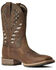 Image #1 - Ariat Men's Hybrid VentTEK Western Boots - Broad Square Toe, Brown, hi-res